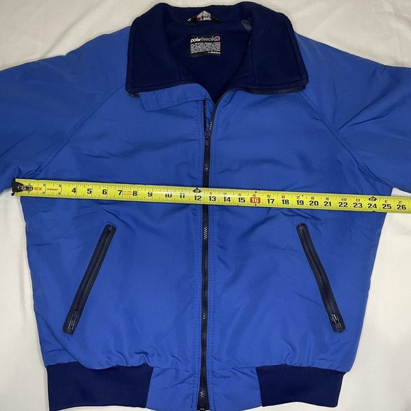 Vintage IDITAROD ALASKA Wolf Sled Dog Fleece Lined Snow Jacket Made in USA Large - Picture 6 of 12